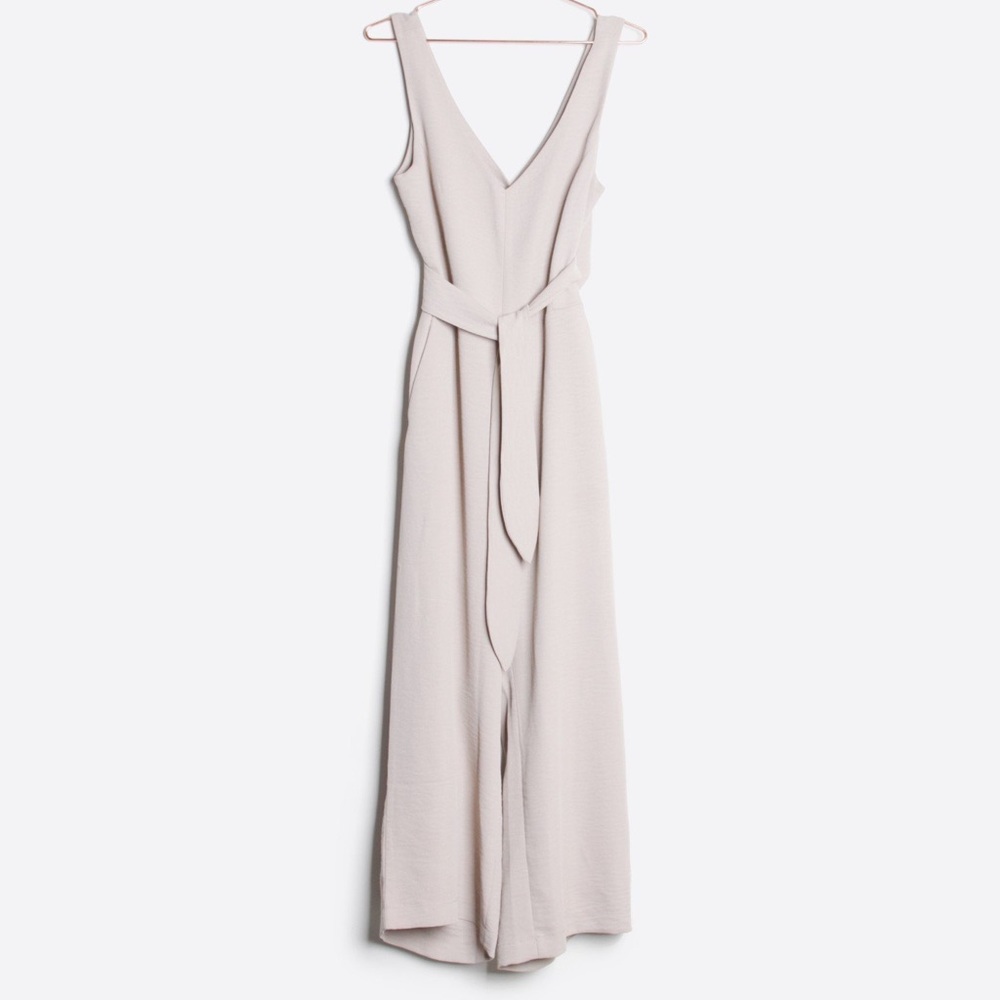 Taupe Wraparound Jumpsuit